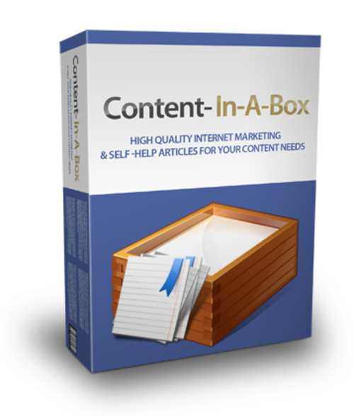 Product picture Content In A Box with (MRR)